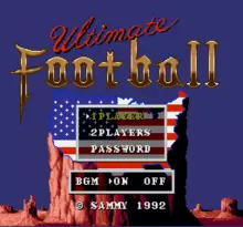 Image n° 1 - screenshots  : Ultimate Football